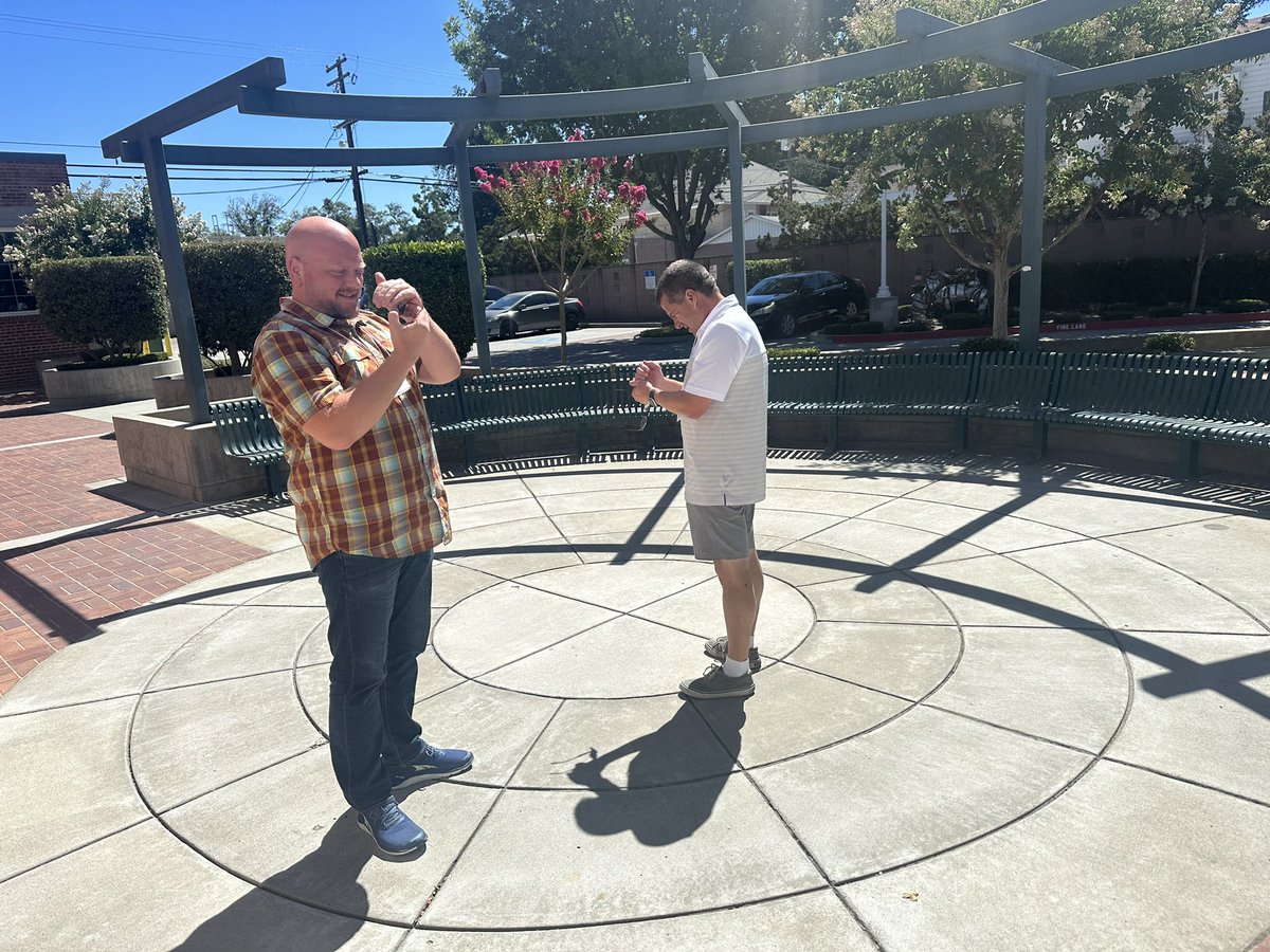 RudyChem's tweet photo. Asking questions about the Heat Island phenomena, teachers are collecting temperature data using #microbit integrating #ngss and #CSstandards at our #startstrongerwithscoe conference. @microbit_edu https://t.co/aUzedbnZ05
