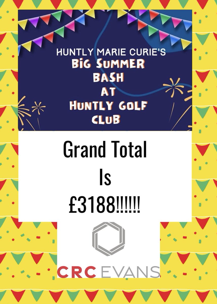 HuntlyMarie's tweet photo. Been neglecting our twitter feed! 
Our Recent event was our big summer bash sponsored by @CRCEvans  
We raised an incredible amount and we are so greatful to those who attended, bought raffles and lucky squares and played games! https://t.co/XZGFHp8rPy