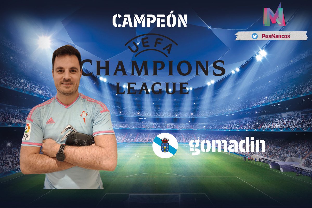 Ya tenemos nuevo campeon de la UEFA CHAMPIONS LEAGUE. 
@gomadin_ se impuso a #carlosduran remontando el gol inicial de carlos y se llevo su primer titulo europeo por 4 a 1 en una final muy bonita y muy disputada. Enhorabuena crack!!

#eFootball2023