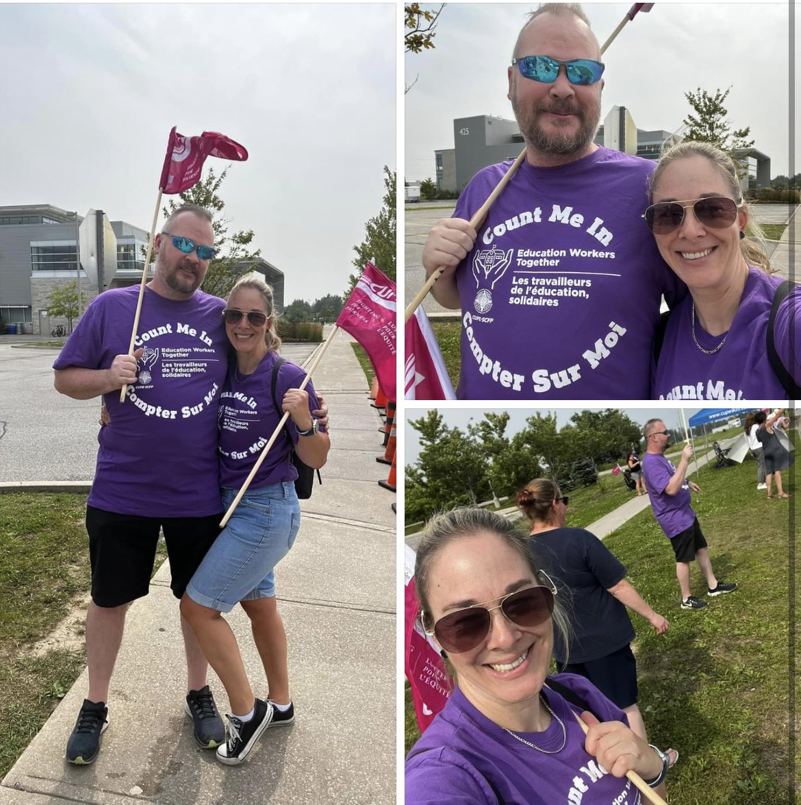 Summer of Solidarity continues w/ members from CUPE 1196 &amp; 1734 supporting picket lines for <a href="/CUPE905/">CUPE Local 905</a> Bradford Library Workers! With our cutest activist!
You can join them them tomorrow &amp; Friday at 425 Holland St W 9-12 &amp; 4-8 and Saturday 9-1!
#WorkerPower #SummerOfSolidarity