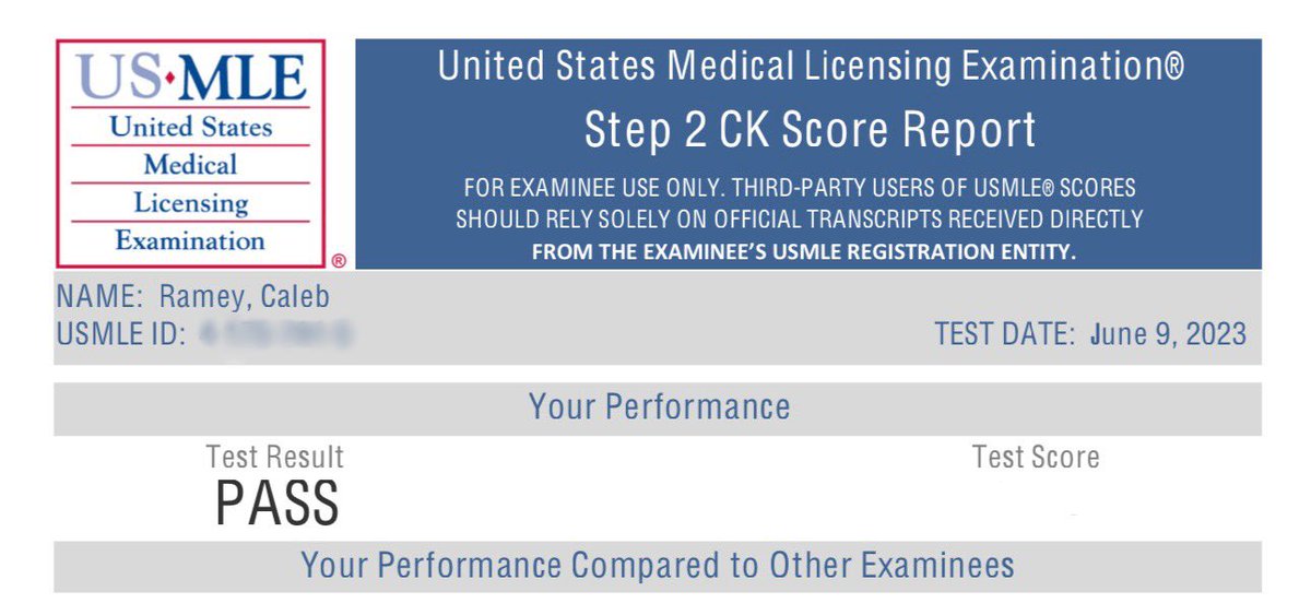 RameyCaleb's tweet image. Very thankful!! 🙌🏻😊 now just have to wait for #Comlex 

#step2 #internalmedicine #medtwitter