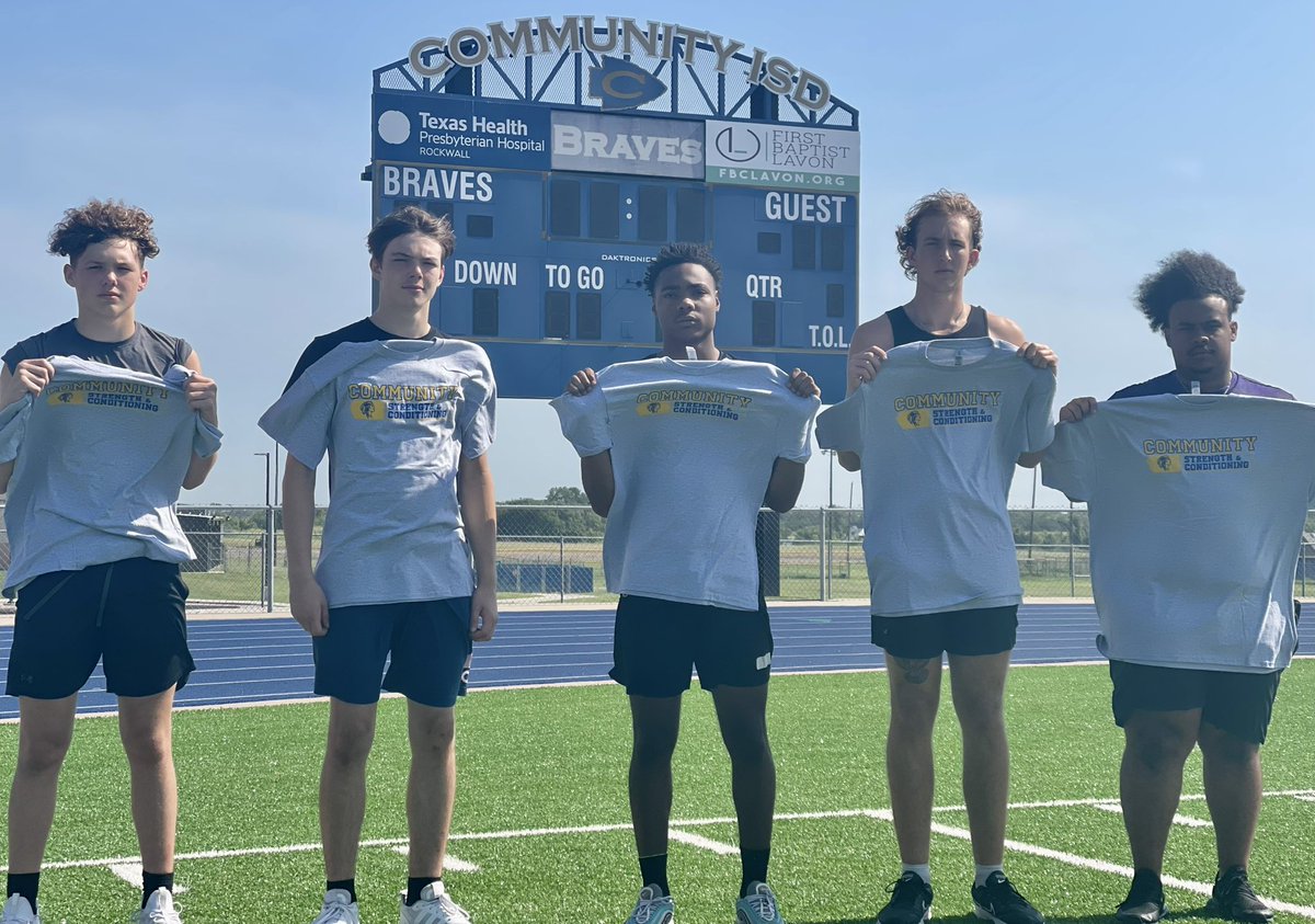 CHSBraveFB's tweet photo. 🚨 Boys S&amp;C Athletes of the Week 🚨 

Congrats to our Week 6 Community Braves Athletes of the Week!

-Jerred Denney/Jaylan Clark (Sr)
-Troy Matthews (Jr)
-Isaac Foy (Soph)
-Cash Elston (Fr)

GO BRAVES!!! https://t.co/Srs94O6qoS