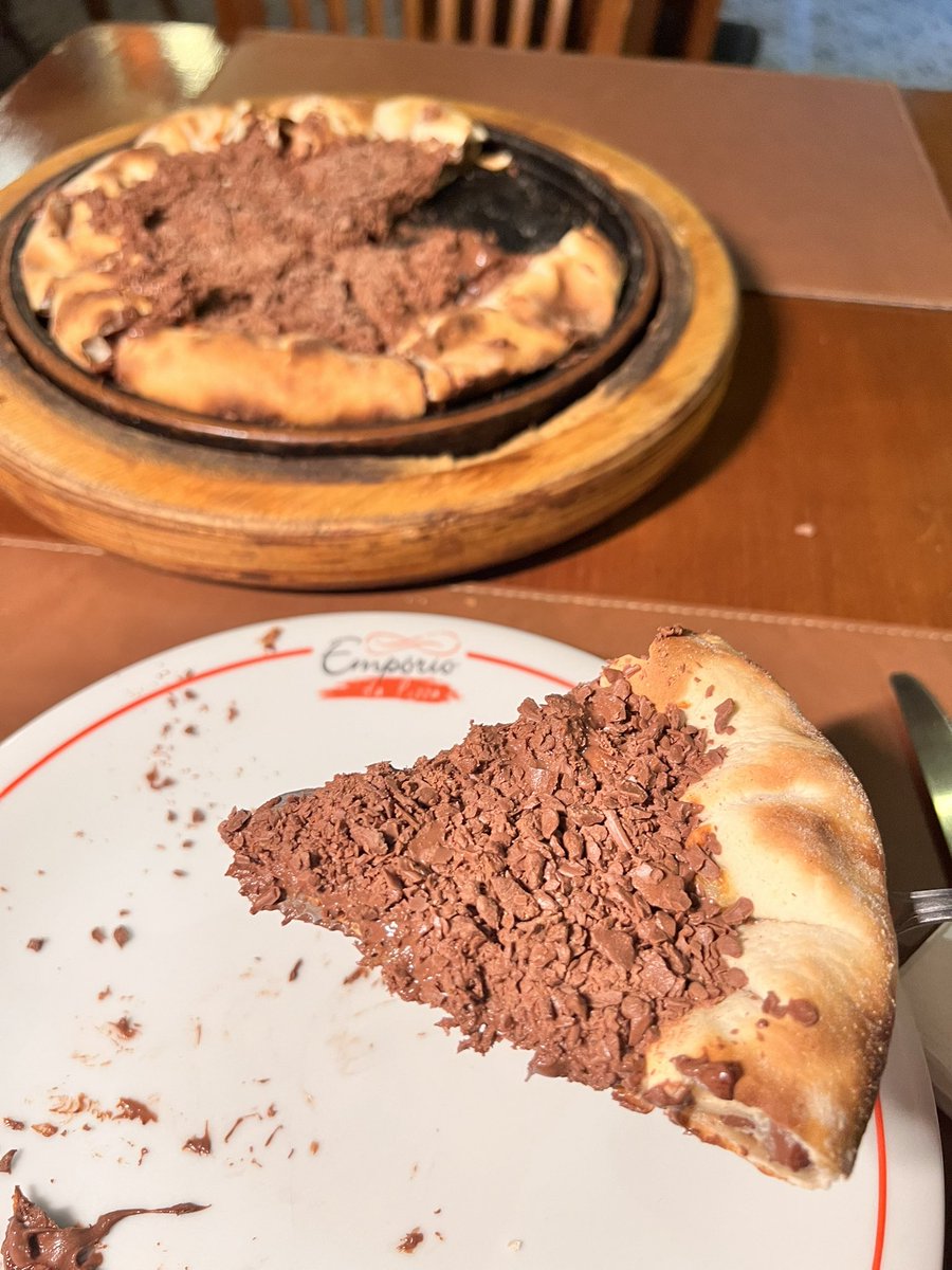 Pizza doce de verdade é essa aqui