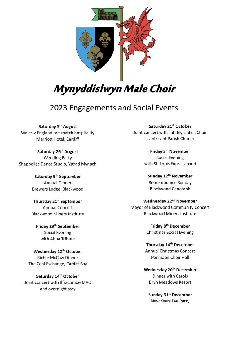 Mynyddislwyn Male Choir tweet media