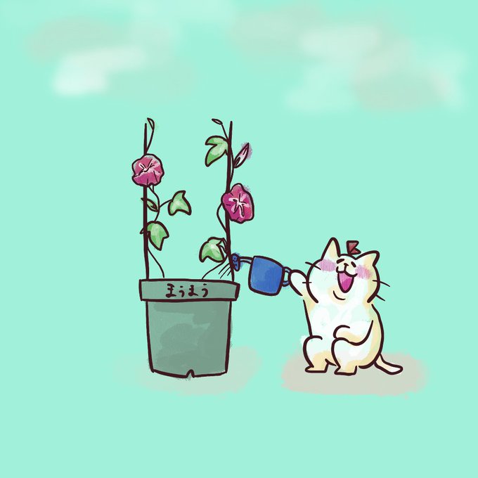 「flower pot watering can」 illustration images(Latest)