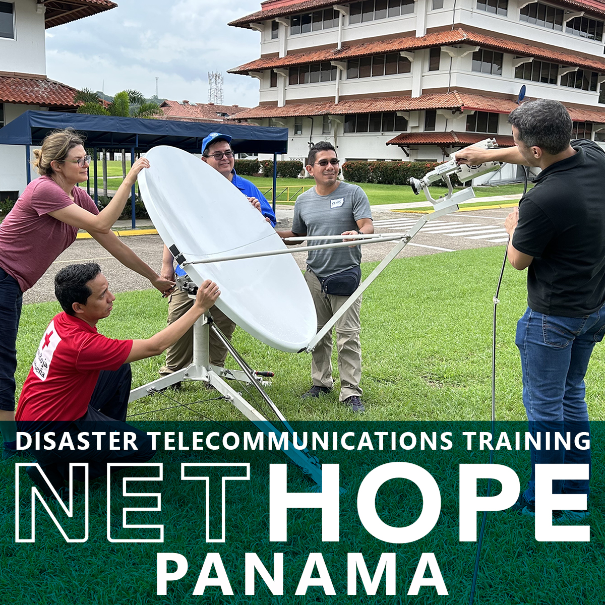 NetHope_org's tweet photo. NetHope is leading a Disaster Telecom Training in Panama. Made possible w/ support from @ISOC_Foundation, it covers deployments, mobile satellite connections, cabling, point-to-point, networking configuration, installations and sustainable energy.
#digitalfirstresponders #panama https://t.co/NYhwQ64X2R