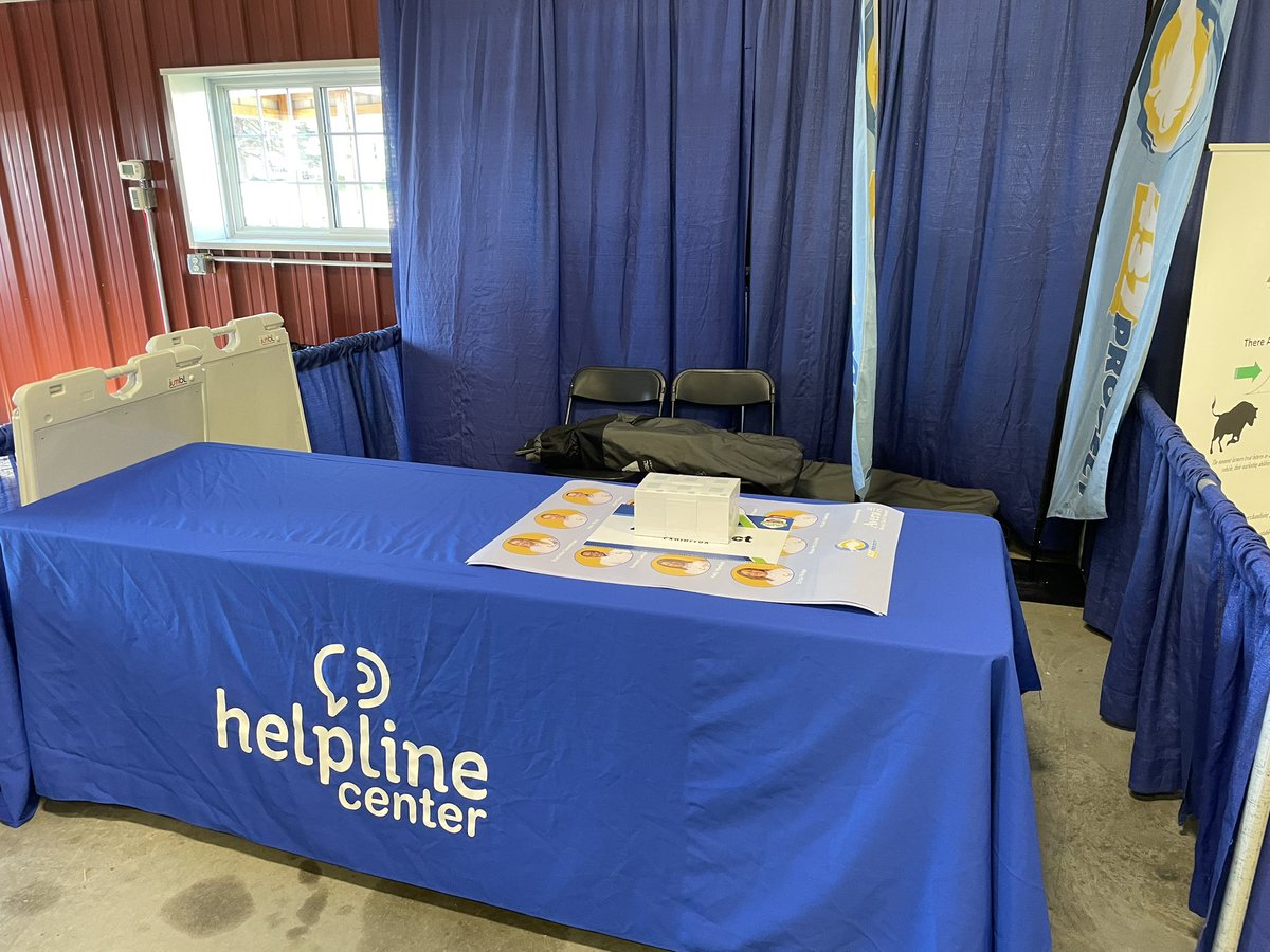 DustinHansen18's tweet photo. Come to @AgPhDFieldDay to learn more about the @437_the @HelplineCenter and how they are working diligently to promote awareness and provide help for mental illness across South Dakota. You can also meet two of this years runners! @kj_marshall @Llamalex13 https://t.co/0egi76ta9q