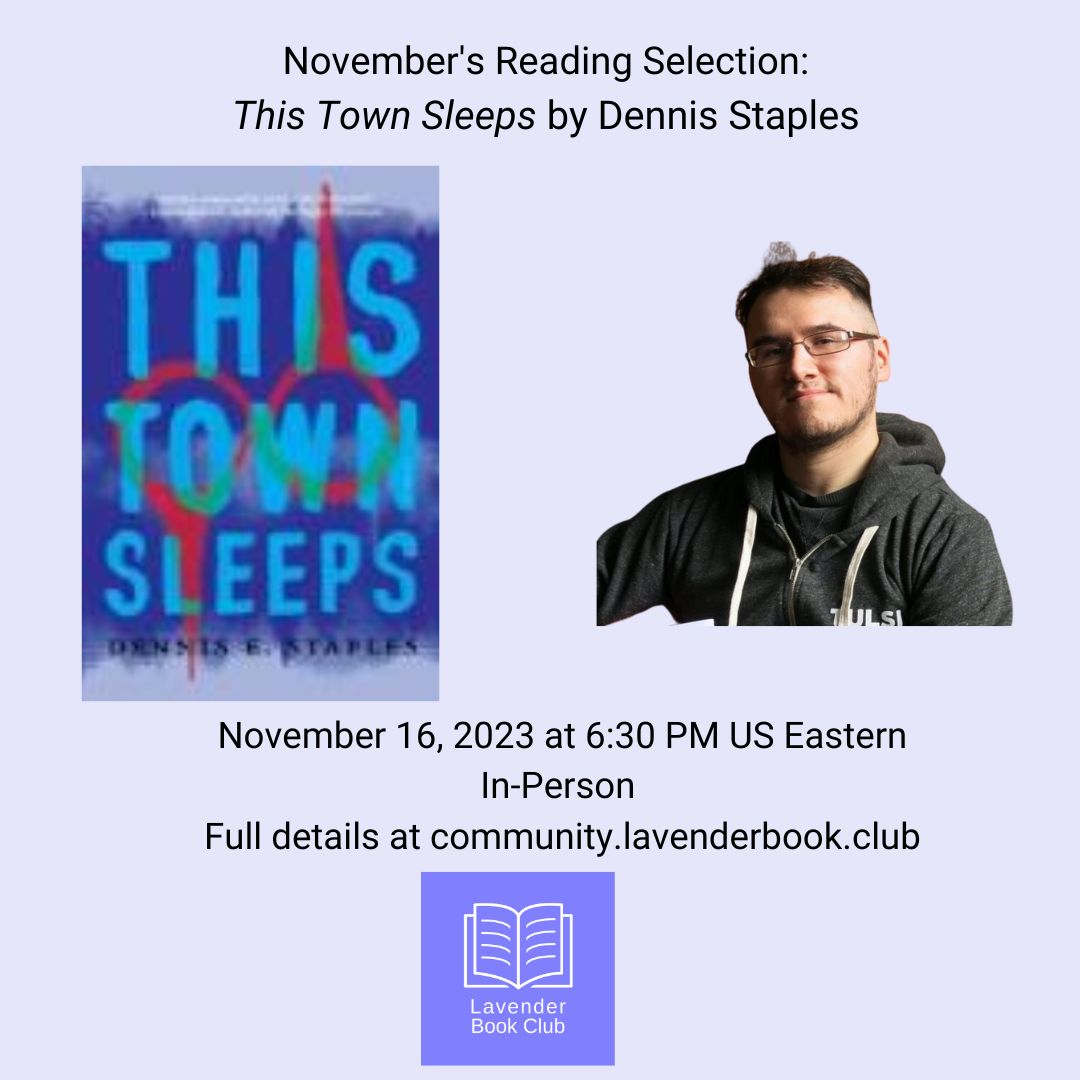 2 weeks until This Town Sleeps by Dennis Staples! Check out our Tumblr page for info on how to get your book:
tumblr.com/lavenderbookcl…

<a href="/PGHEqualityCtr/">Pittsburgh Equality Center</a>