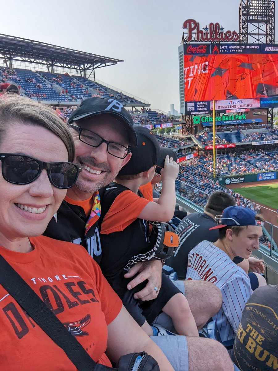 Only not watching and listening to <a href="/masnOrioles/">Orioles on MASN</a> and <a href="/realbenmcdonald/">Ben McDonald</a> today because we came up for the game. Let's Go O's! 🧡🖤⚾