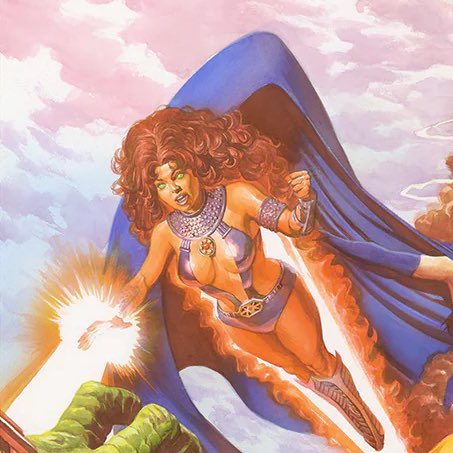 ✰ Starfire drawn by Alex Ross.