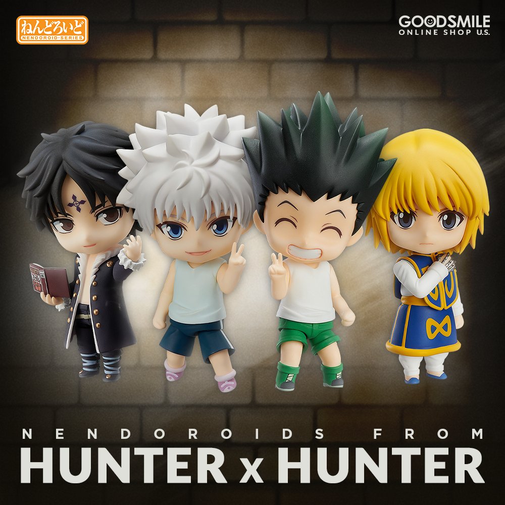 GoodSmile_US on X: Nendoroids from the anime classic HUNTER x HUNTER are  available for preorder on GOODSMILE ONLINE SHOP US! Don't miss this chance  to add Gon, Killua, Kurapika, and Chrollo to