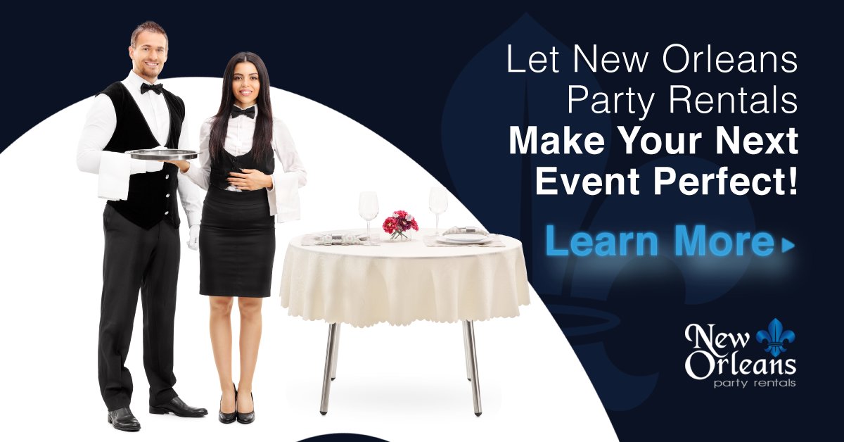 Are you getting ready to plan a large, elaborate gathering but don't know where to start? Let the experts at New Orleans Party Rentals help you make your event extraordinary! Contact us today to speak to a representative. neworleanspartyrentals.com/index.php/cont…