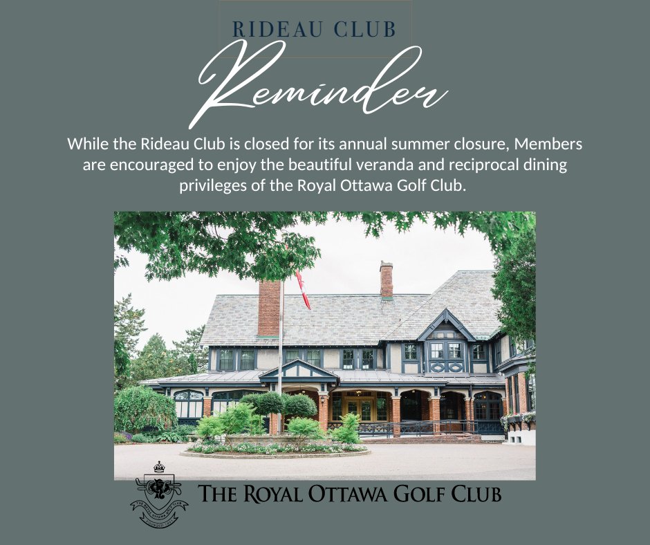rideauclub's tweet photo. During our Summer Closure...
Pendant notre fermeture estivale... https://t.co/sJ4aQAMdeG