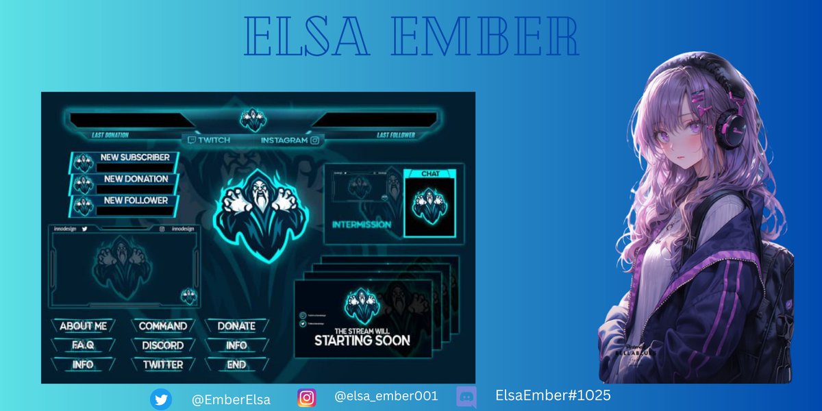 Dm to get your own Gaming Overlay for streams🧚🏻‍♂️✨