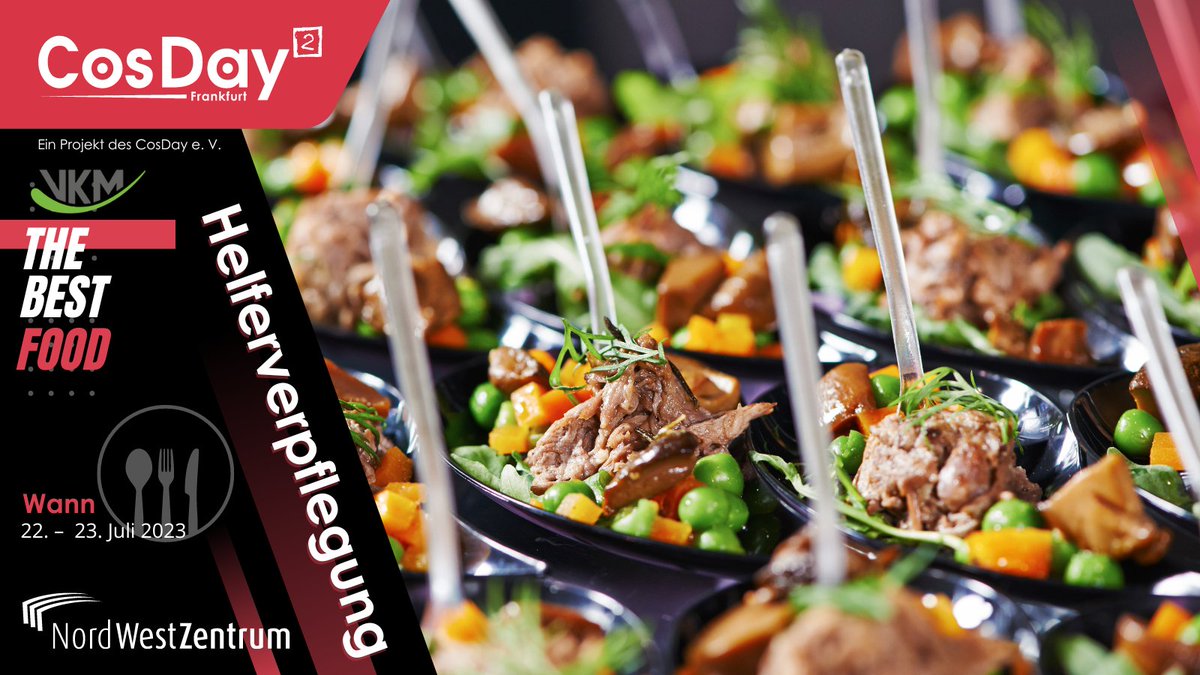 Vielen Dank 🤗 an VKM Catering &amp; Gastronomie, die uns und unseren Helfern frische und sehr leckere Gerichte 😋🍲 zubereiten werden.

#cosday #cosday2023 #vkm_Catering #food #partnerschaft #fürdiehelfer #nurdasbeste