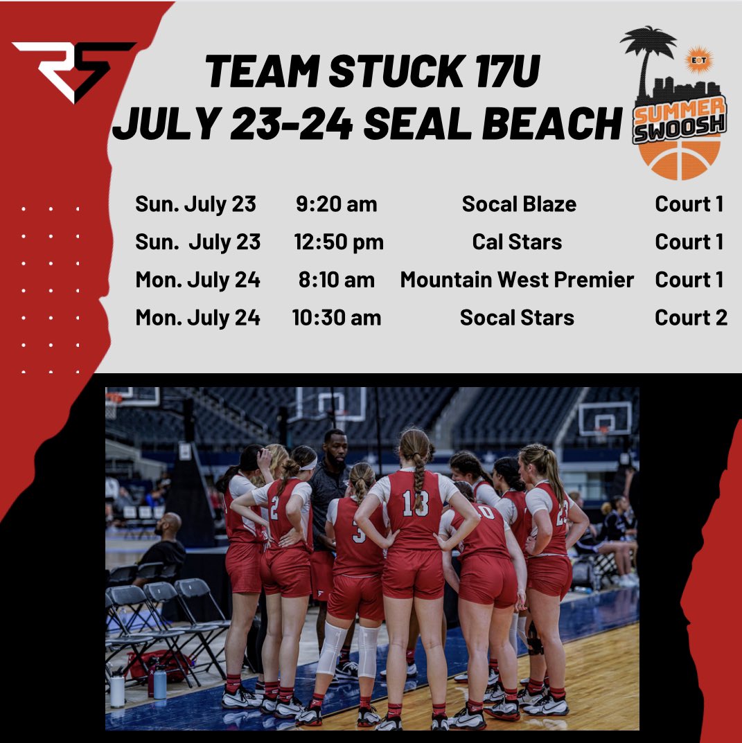 It’s the last run for our 17U ladies, and we’re headed to California! We will be in Roseville July 20-22 and we will be ending in Seal Beach July 23-24! Make sure to come check us out and good luck ladies!