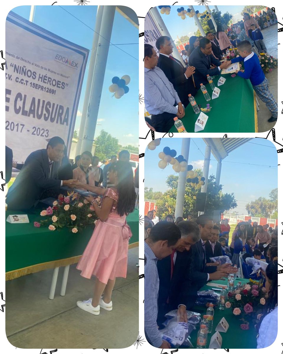 SrebTexcoco's tweet photo. Asistencia del Mtro. Gastón Moreno Solís a la Ceremonia de Clausura en la Escuela Primaria “Niños Héroes”, adscrita a la Zona Escolar #P162, en el municipio de #Tezoyuca. Felicidades a la generación 2017-2023
@geramonro05
@TinocoGRogelio
@ArturoH19772369
@gastonm100x100 https://t.co/oeXgzSqCmy