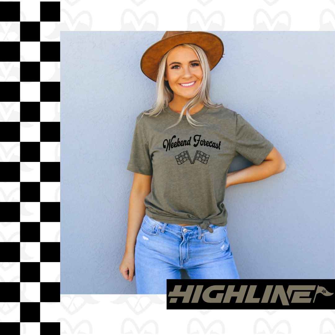 ShopHighline's tweet photo. Lots of ☀️&amp; 🏁is in the forecast this weekend! What race track are you headed to? 

#highlineclothingco #weekend #racing #raceday #sunshine #summervibes #summer #dirttrackracing https://t.co/KbmrmQXGb0