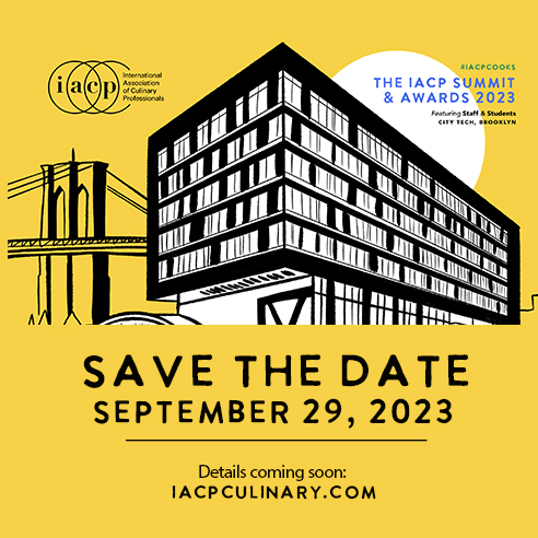 Start making your travel plans. IACP is headed to Brooklyn and @citytechcuny this fall for the IACP Summit, a mini-conference for the #IACPAwards ceremony. Save the date for September 29, with optional excursions on September 28. Details coming soon to IACPculinary.com.