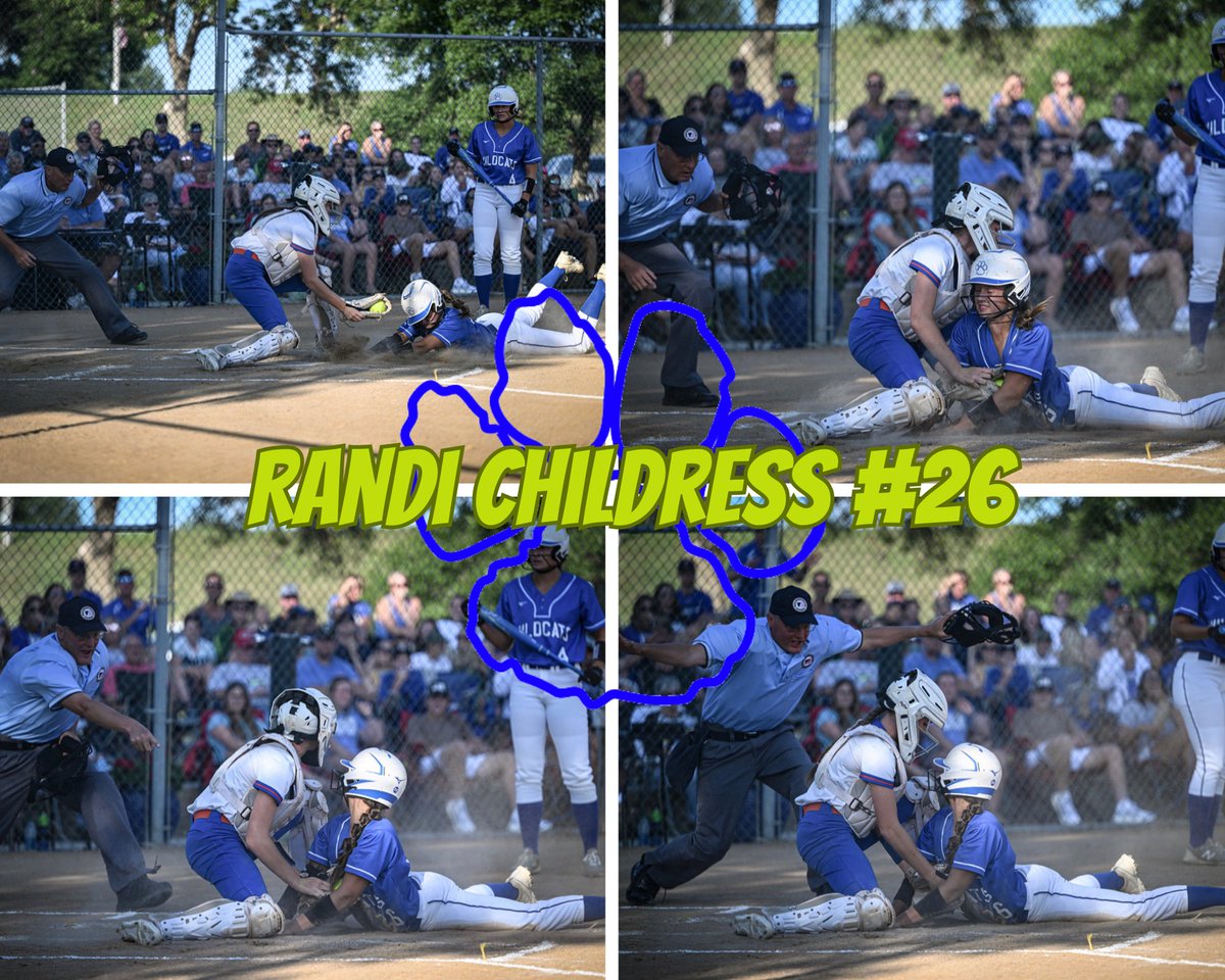 In my mind, the series of pictures describes the birthday girl <a href="/randilchildress/">Randi Childress</a> perfectly. Steals home against Sioux Center to put us up by one and set the tone for the game. Proud of you and Happy Birthday!