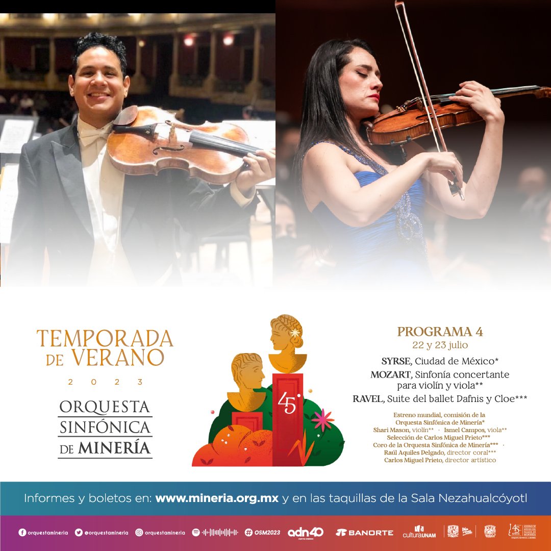 También tendremos en <a href="/PrismaRU/">PrismaRU</a>  una invitación para los conciertos de este fin de semana de la <a href="/orquestamineria/">Sinfónica de Minería</a> , estén al pendiente, porque habrá pases, al rato les decimos la dinámica.