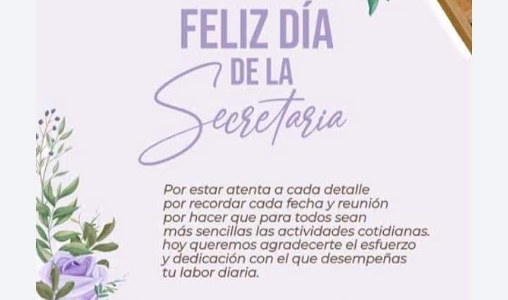 #19Julio2023  #diadelasecretaria 
La fecha fue decretada por la presidenta de las Secretarias Ejecutivas de México en 1958. Las secretarias fueron reconocidas internacionalmente a partir de 1952. Cada año el Día de la Secretaria se celebra el tercer miércoles de julio en México