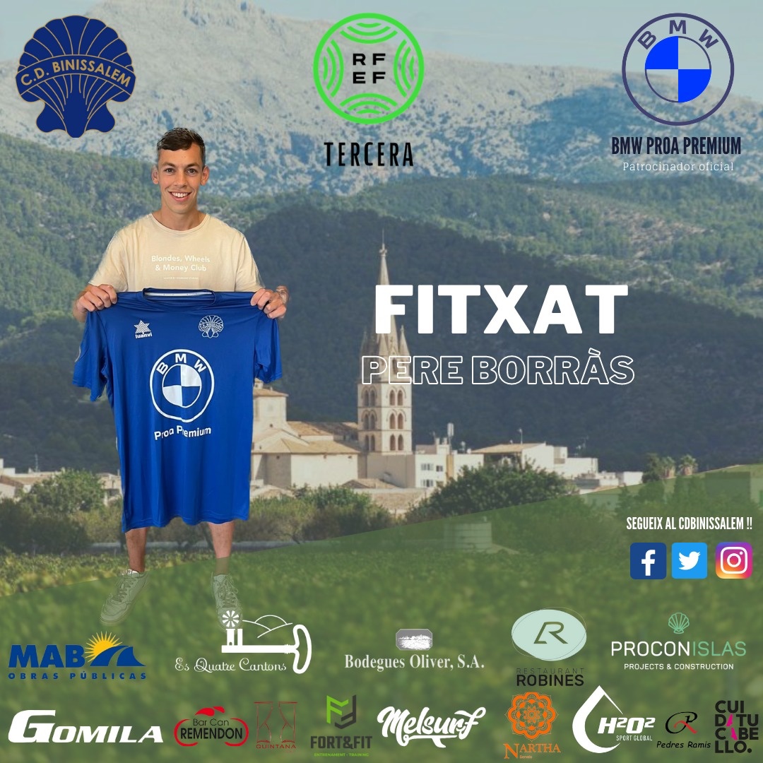 Torna a casa! <a href="/2pborras/">Pere A. Borràs</a>.  Força, casta, entrega incondicional, sense dubte s’ho deixarà  tot pels assules. Benvingut Pere!!! 💪💪💙💙