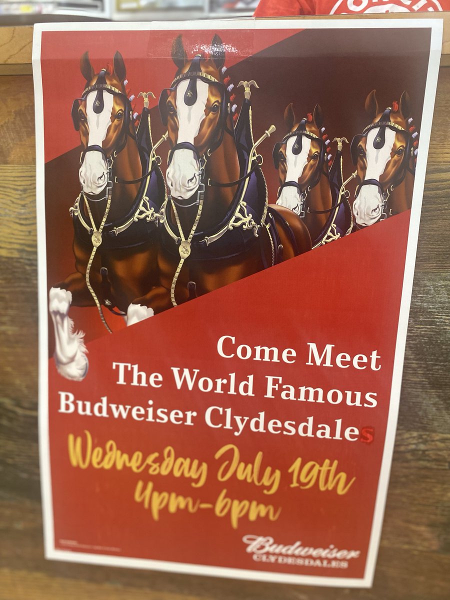 Duffy's Beer & Much More (@duffysbeer) on Twitter photo MARK YOUR CALENDAR!!
Don’t miss out on seeing this big beautiful animal up close! 🐴 🍻 MARK YOUR CALENDAR!!
Don’t miss out on seeing this big beautiful animal up close! 🐴 🍻
