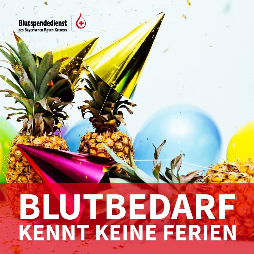 9. Unterföhringer #Blutspendetag
Freitag, 4.08.23 ab 15:00- 20:00 Uhr zum Blutspenden im Bürgerhaus, Münchner Straße 65, 85774 Unterföhring, auf.

❤ Bitte nimm DEINEN nächsten #Blutspendetermin wahr – DANKE 

Für die telefonische Terminvereinbarung unter 0800 / 1194911.