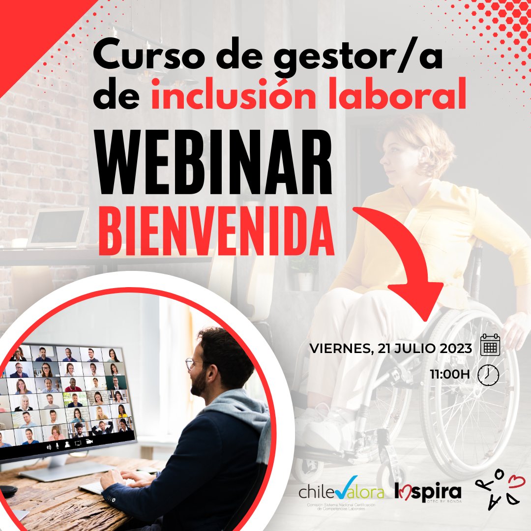 Mañana a las 11:00h, arranca nuestro curso de gestor/a de inclusión laboral. Te invitamos a nuestro webinar de bienvenida. Entregaremos claves sobre el perfil de Gestor/a de Inclusión y las ventajas de tomar el curso en Fundación Ronda.Inscríbete aquí: acortar.link/CGRBUV
