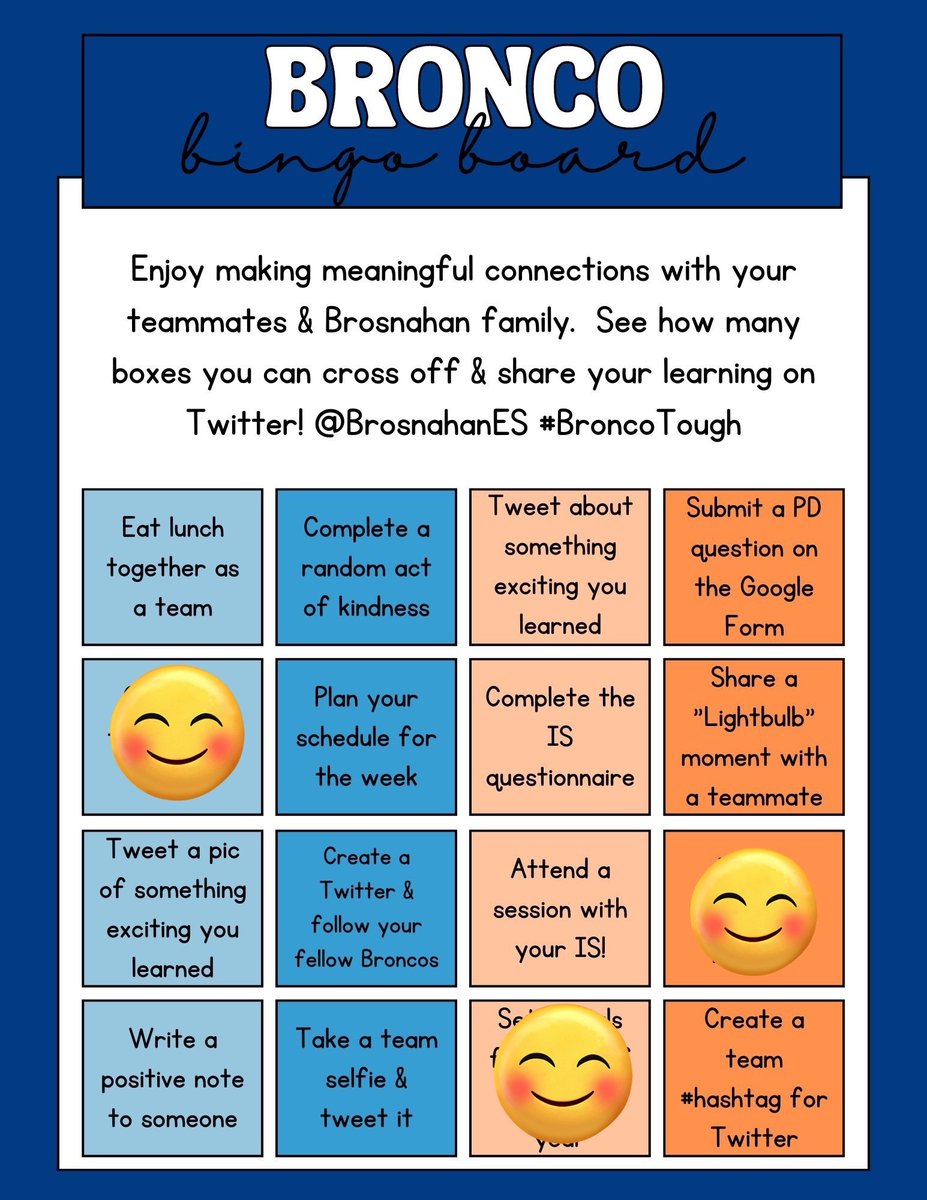 MrsAVergara's tweet photo. Positive Tweet
@BrosnahanES #BroncoTough @PrinSilliman @PagingMrsWatson @CFISD_ELAR2_5 #2ndtonone https://t.co/fJuCIUUH2E