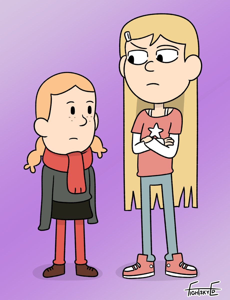 Both have the same name.

#HildaFanart #HildaTheSeries #Kelly