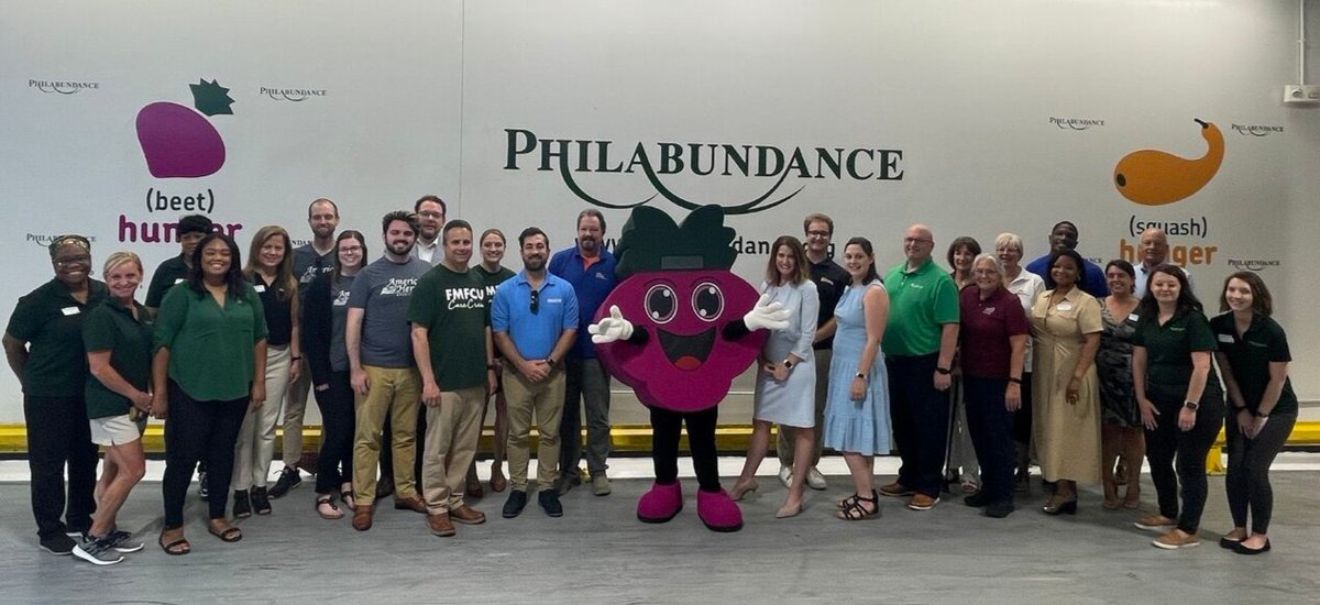 FMFCU joined with 14 other local credit unions and legislators to drop off non-perishable donations from corporate food drives to Philabundance. @Philabundance