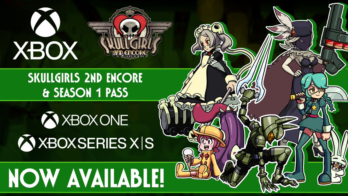 Skullgirls on Twitter "Skullgirls is now available on Xbox One and