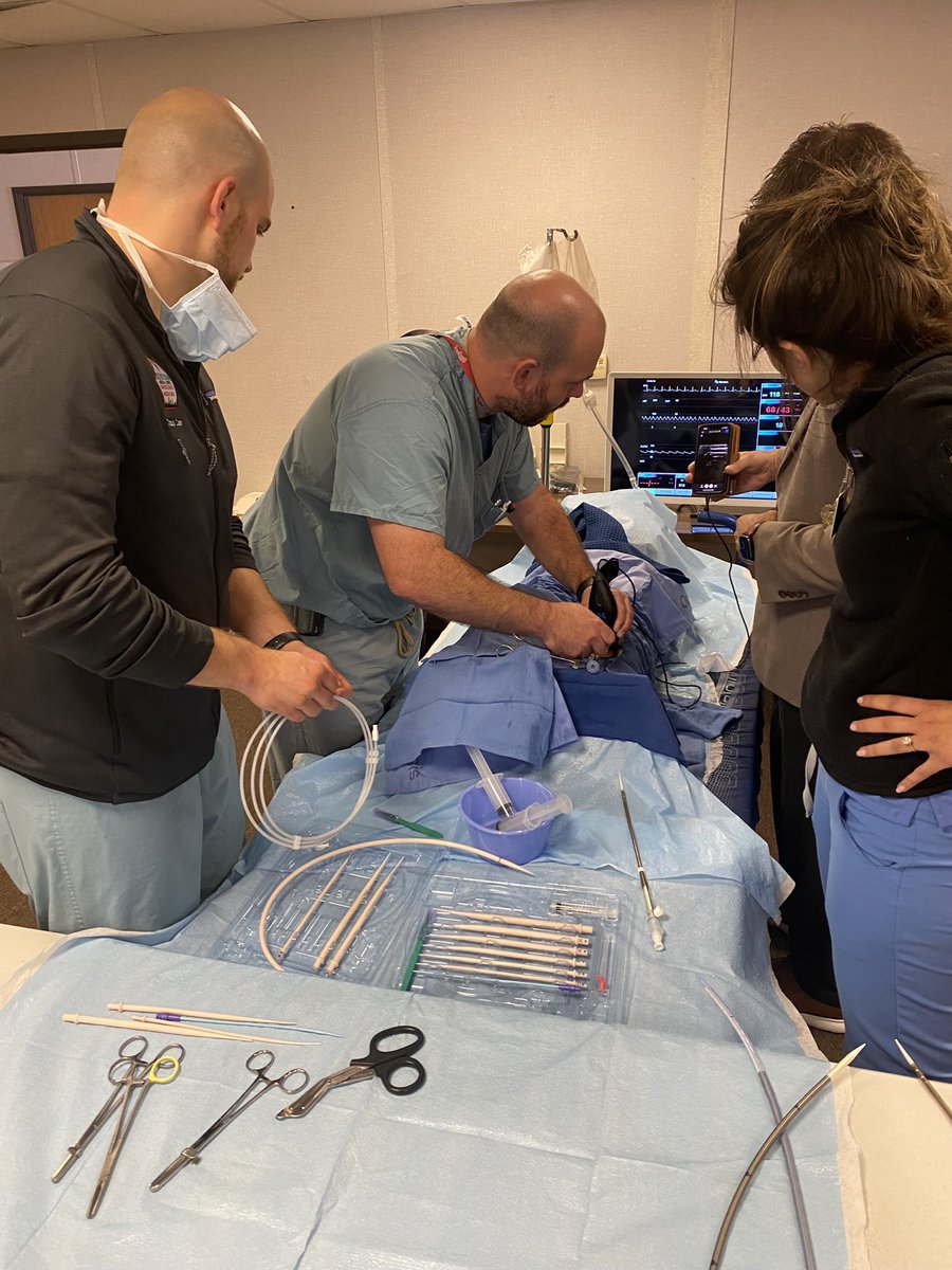 Multidisciplinary ECMO sim with cannulation and troubleshooting! <a href="/UHCMC_ED/">University Hospitals Cleveland EM Residency</a> <a href="/UHCTSurgery/">UH CT Surgery</a> <a href="/UHAnesthesia/">University Hospitals Anesthesiology Residency</a> <a href="/Medtronic/">Medtronic</a>