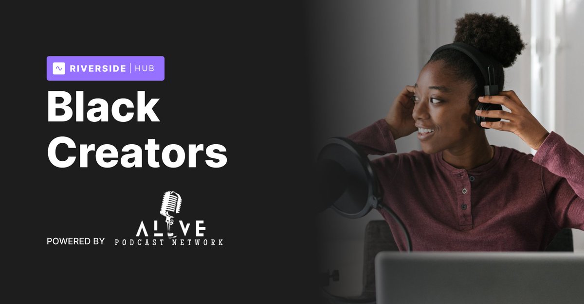 ALIVE Podcast Network and RIVERSIDE.FM Launch Exclusive Networking Platform for Black Creators finance.yahoo.com/news/alive-pod… via <a href="/YahooFinance/">Yahoo Finance</a>