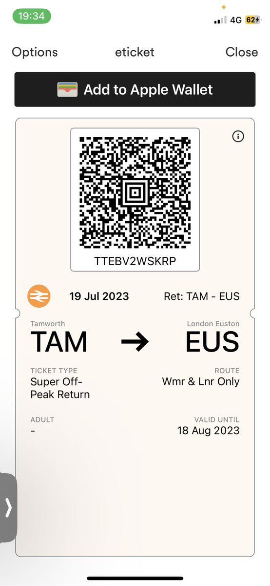 JanHoffski's tweet photo. @WestMidRailway Hi thanks for replying, here is my ticket https://t.co/dL5SqR6CJE