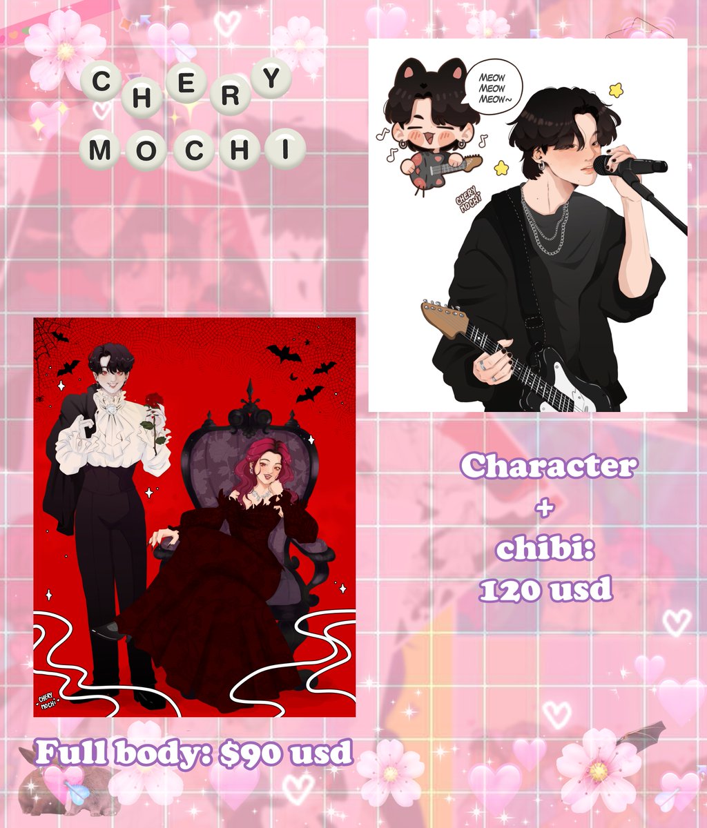 Cherymochii's tweet photo. Hi all! C0mms are open!!💖 
Retweets and likes are appreciated 💗✨🥺 Any questions send dm!

 #fanart #drawing https://t.co/W8t1nShlkS