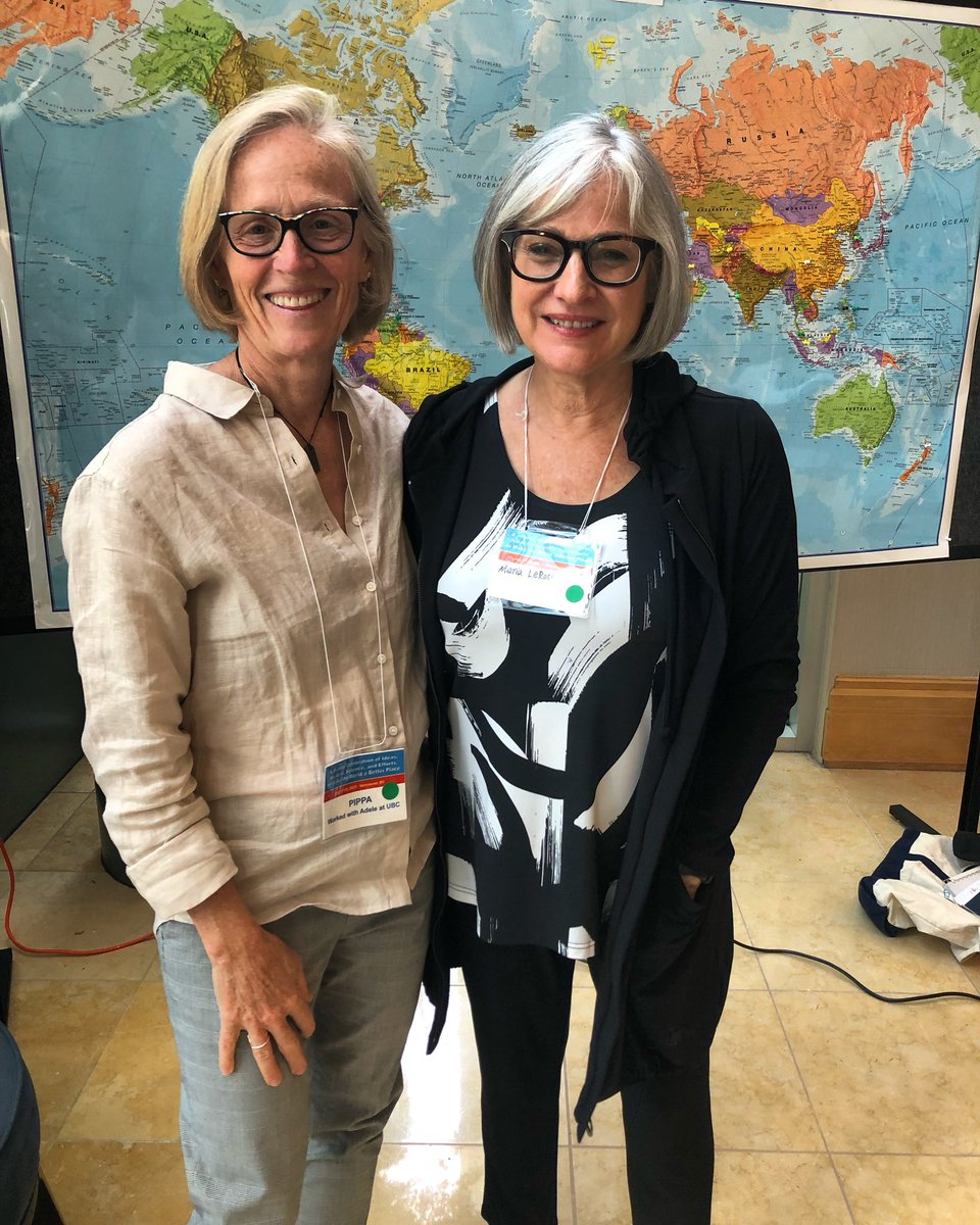 Lovely to connect on day 3 of the conference with long time DLC friends, Maria LeRose, former DLC Program Director, and  Pippa Rowcliffe, Deputy Representative, Office of the Representative for Children and Youth