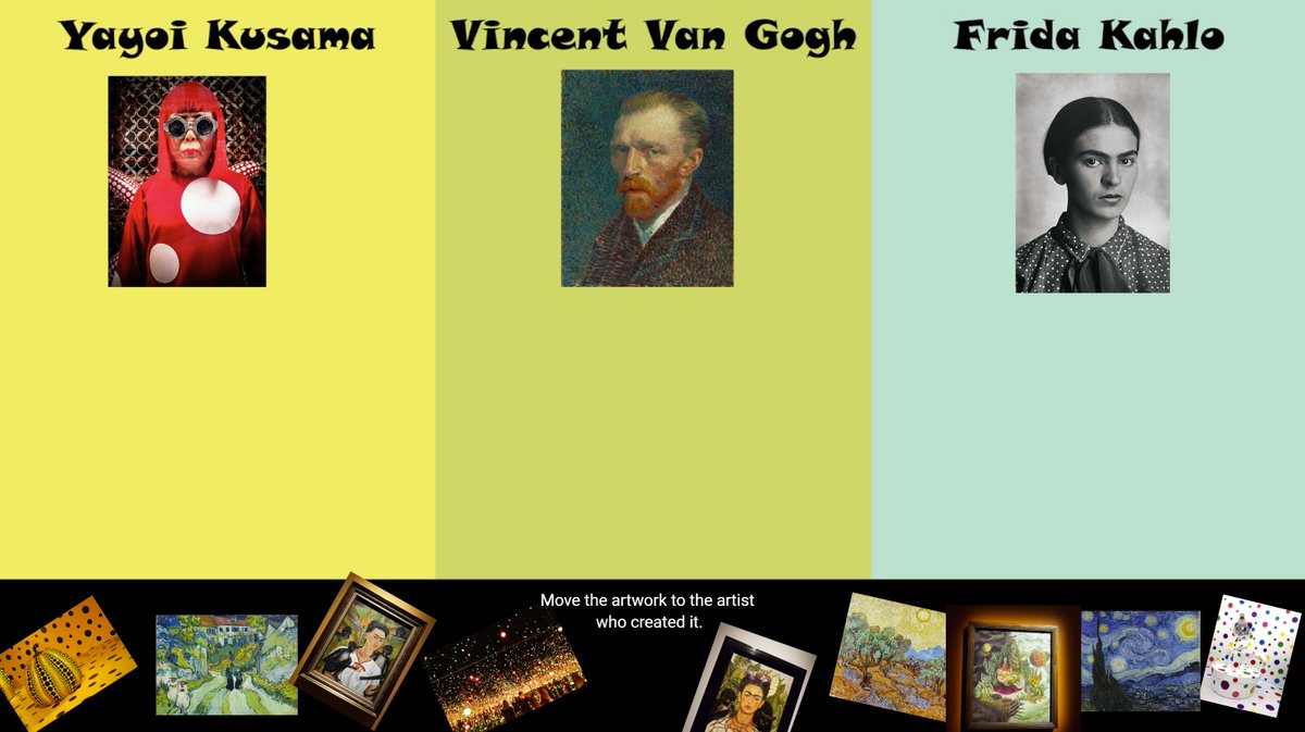 MadeOfLines's tweet photo. Created my first Jamboard to try out with students. This would be review for an artist centered unit #googlefsu https://t.co/olHzev8MZZ