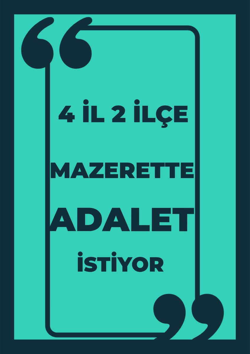#DepremzedeÖğretmeniÜzme

Yeterince üzüldük artık enkazdan kurtulmak istiyoruz. 
Depremzede 4il 2 ilçe öğretmenlerine 81 ile şartsız il emri bekliyoruz

<a href="/Yusuf__Tekin/">Yusuf Tekin</a>
<a href="/tcmeb/">Millî Eğitim Bakanlığı</a>
<a href="/RTErdogan/">Recep Tayyip Erdoğan</a>