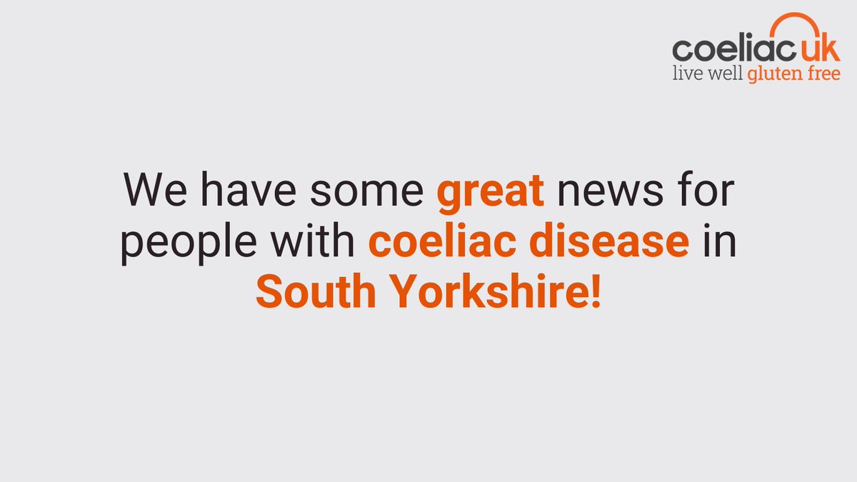 (1/6) We have some great news for people with coeliac disease in South Yorkshire!