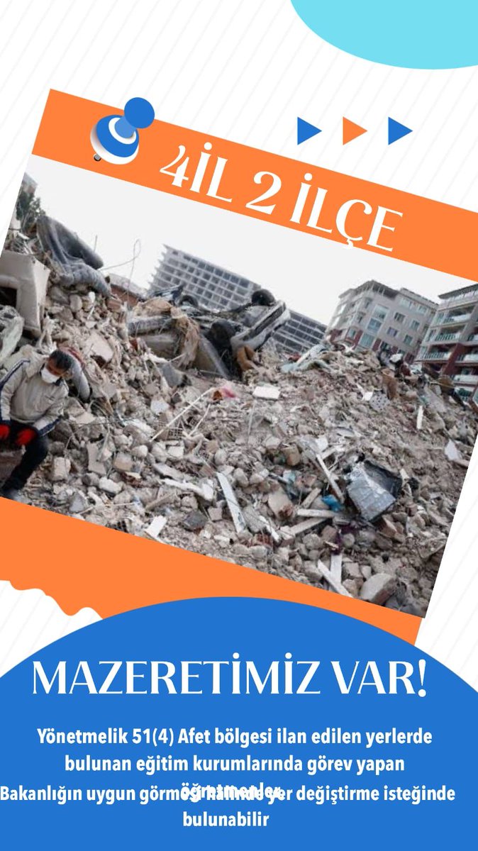 #DepremzedeÖğretmeniÜzme
4 il ve 2 ilçede görevli depremzede öğretmenlerin yaşadığı toplum vicdanını yaralamaktadır.
<a href="/nurhayataltaca/">Nurhayat ALTACA KAYIŞOĞLU</a>
<a href="/PartiOkuluCHP/">CHP Parti Okulu</a>
<a href="/CHPfotograf/">CHP Fotoğraf Servisi 🇹🇷</a>
<a href="/AtillaSertell/">🇹🇷 Atila Sertel</a>
