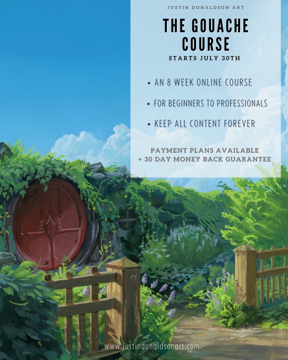 📷Time for a GIVEAWAY!📷 The Gouache Course starts July 30th, help me spread the word by RTing and get a chance to win an auditing seat ($325 value) in this course - or any other of my courses if you prefer.