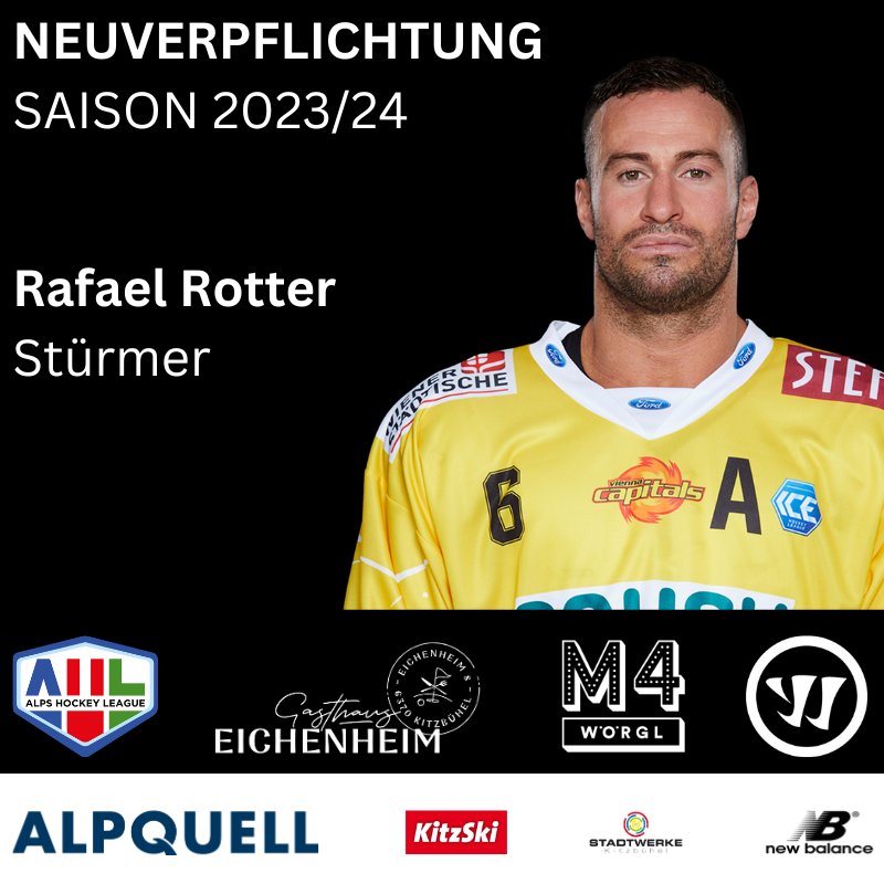 Die Adler schnappen sich die Dienste von Rafael Rotter. Willkommen in der Gamsstadt, Raffi! ✅🦅

#WirsinddieAdler #AlpsHockey