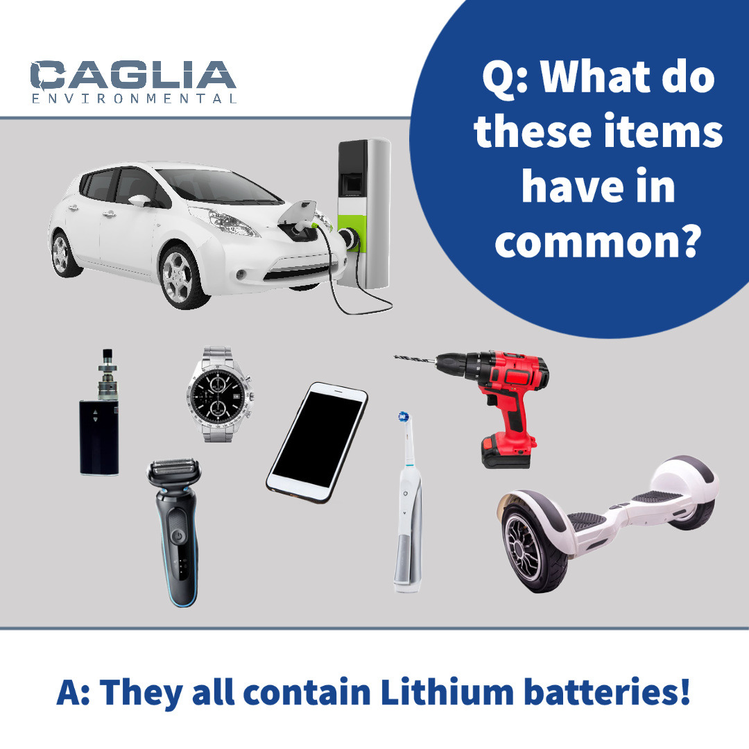 cagliaenvironm1's tweet photo. 🔋🔥Did you know? A common source of material fires in curbside containers, trucks, and waste facilities is combusted batteries (especially lithium). Please #keepitout of your trash and recycling bins. Visit https://t.co/tYA3Bxqxoi for disposal info or link in bio! #firesafety https://t.co/d2LtvIv0yW