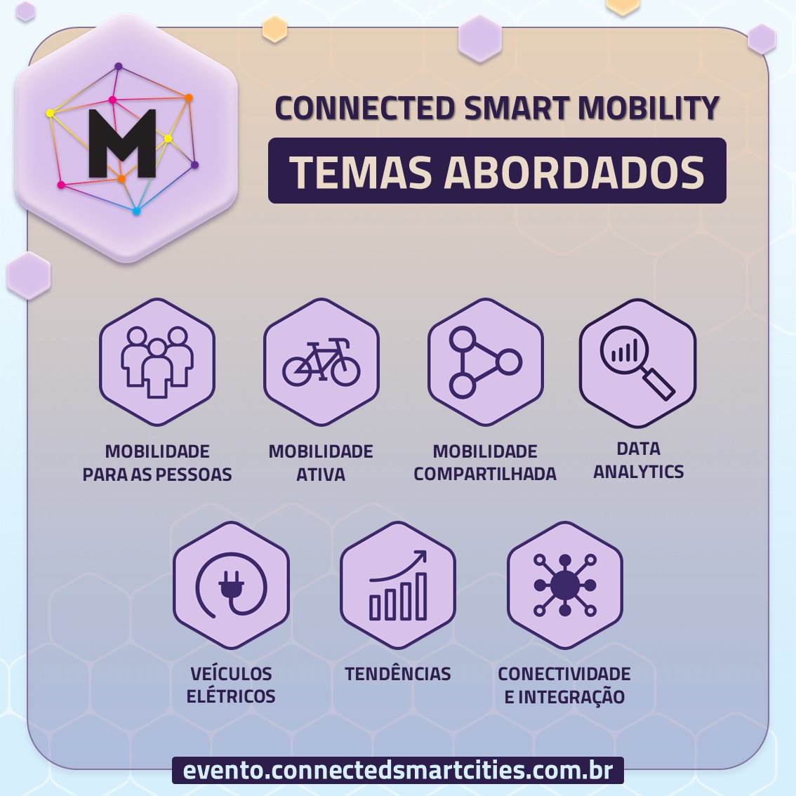 👉Confira os temas abordados no Connected Smart Cities &amp; Mobility!

O maior evento de #cidadesinteligentes e #mobilidadeurbana do Brasil reunirá especialistas, formadores de opinião e profissionais influentes nesse ecossistema.

🎟 Garanta sua vaga: evento.connectedsmartcities.com.br/evento-naciona…