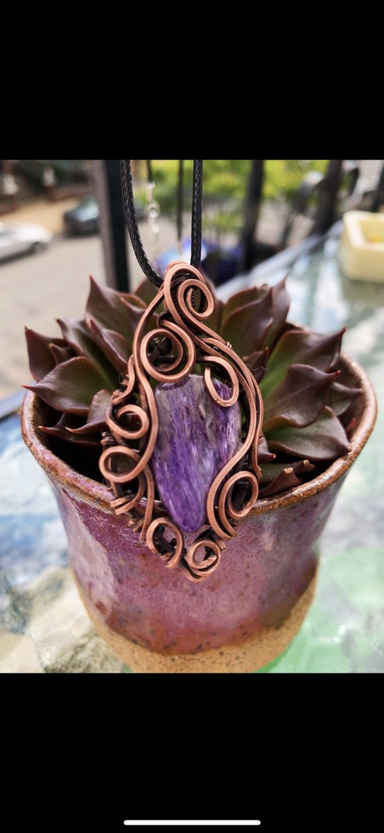 earthwindwire's tweet photo. still got this purple charoite beauty in the shop 🍇✨ https://t.co/CRXnXAR9CZ
