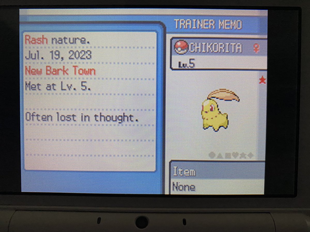 LAURENS__7's tweet photo. Phase 4 ends with a female Chikorita. Next phase is Totodile or else…. (1158 starters seen) https://t.co/l3kpJztzet
