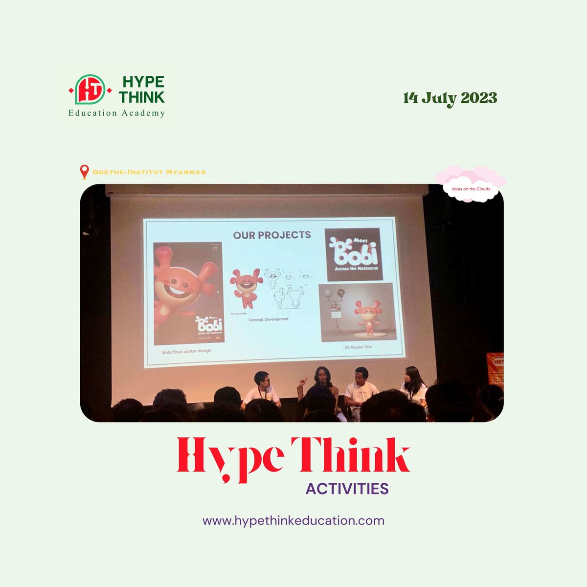 HypeThink's tweet photo. "IDEAS ON THE CLOUDS EVENT"မှာ Media Partnerအဖြစ် Hype Think Education's Team memberများနှင့်အတူတူ [JULY 14-15]တက်ရောက်ခဲ့သည့် ပုံရိပ်တချို့ကို ပြန်လည်မျှဝေလိုက်ပါတယ် https://t.co/otl4jT4UZJ https://t.co/9VcfCHrZ23